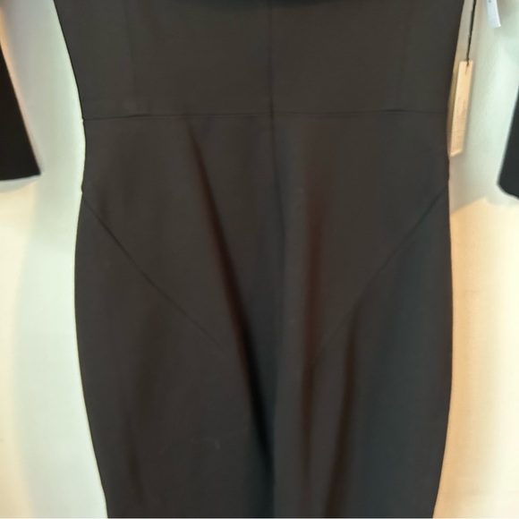 NWT Babaton Black Giovani Off Shoulder 3/4 Sleeve Ponte Dress - Size 6 - Picture 8 of 16